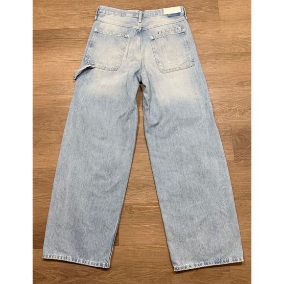 RE/DONE Painter Jean Women 24 Light Wash Excellent Wide Leg Carpenter Utility - Picture 5 of 12